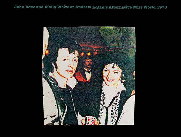 John Dove and Molly White at Andrew Logan's Alternative Miss World 1978